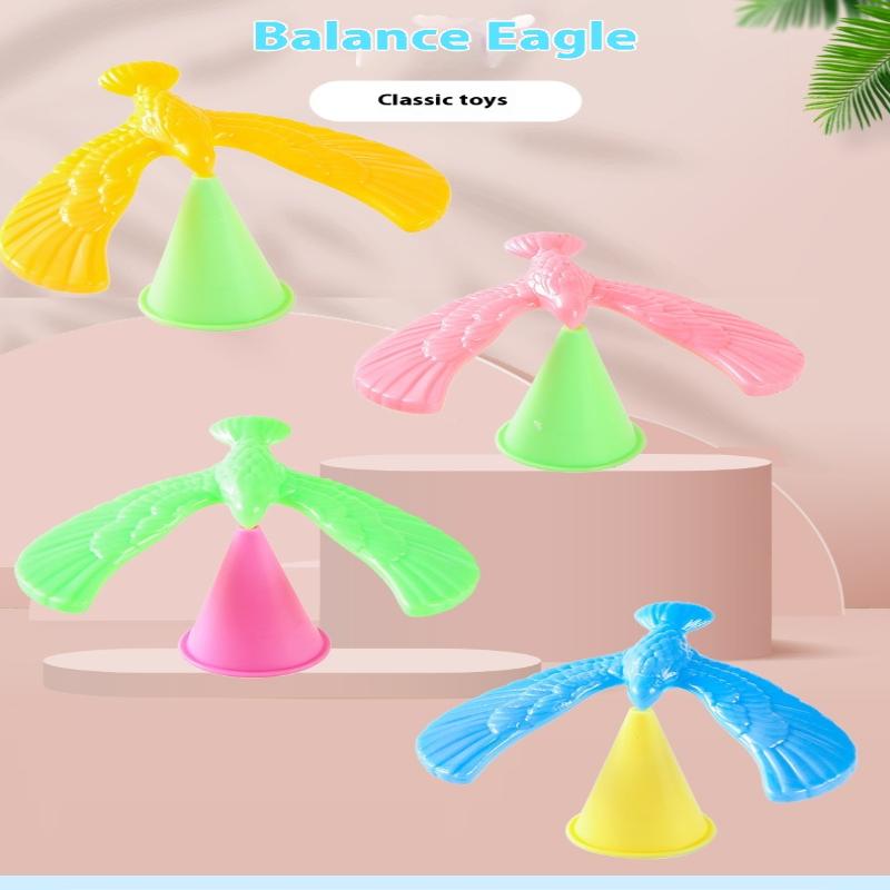 

10Pcs/Set Mini Balance Eagle Gravity Bird Puzzle Tumbler Toy For Kid Party Favor Baby Shower Goodie Bags Pinata Fillers 10pcs