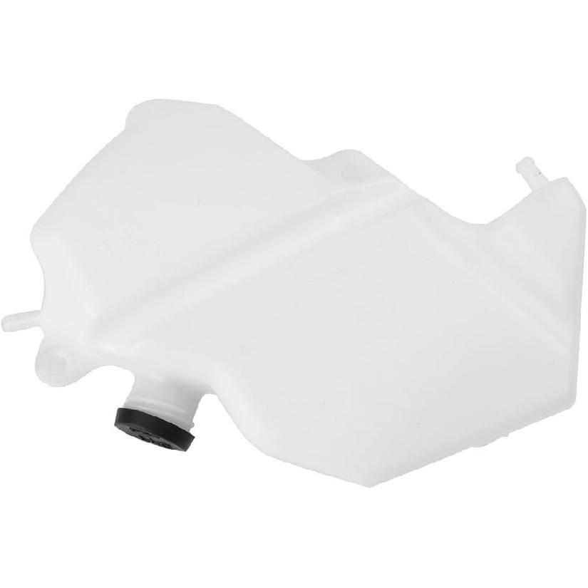 Mallofusa Motorcycle Radiator Water Coolant Reservoir Overflow Tank Replacement Compatible for Ninja ZX-6R 2009 2010 2011 2012 White