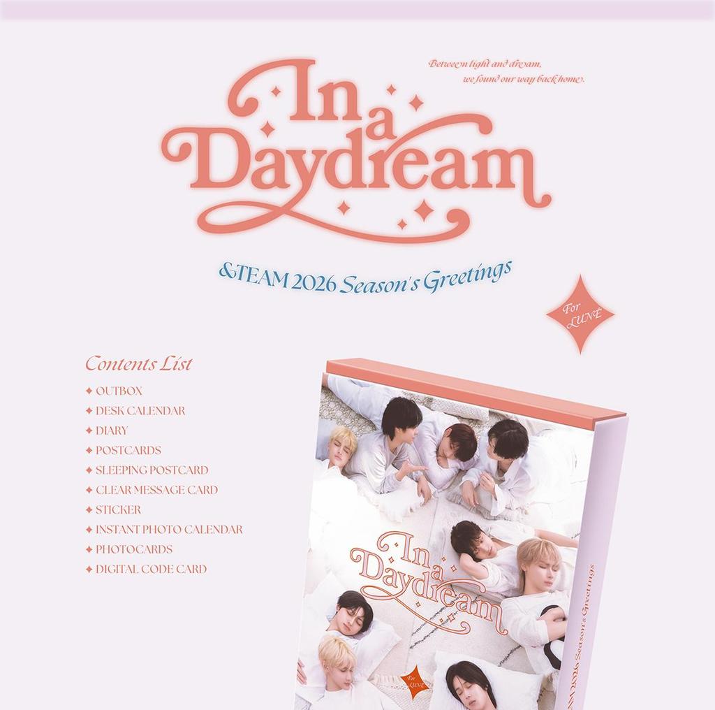 [POB] &TEAM [In a DayDream] 2026 SEASON'S GREETINGS