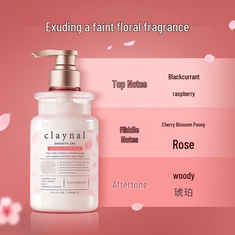 CLAYNAL Amino Acid Smooth & Silky Sakura Conditioner