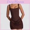 Sexy Sleeveless Wrap Dress With High Waist For Streetwear Fashion