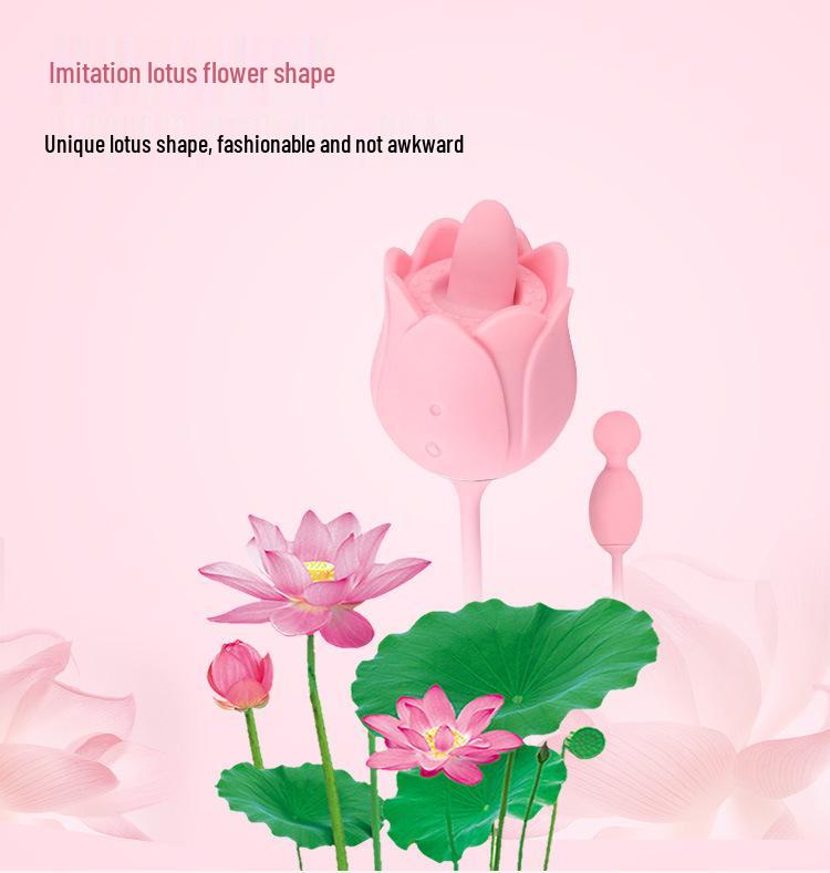 Duoreiso 18-Function Vibrating Tongue-Licking Lotus Flower Adult Toy