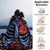 1 Stück Drachen-Gitarre-Themen-Decke Weiche Flanelldecke für alle Jahreszeiten Gemütliche Überwurfdecke mit kräftigem Grafikdruck, Reise- oder Urlaubsgeschenk für Familie & Freunde