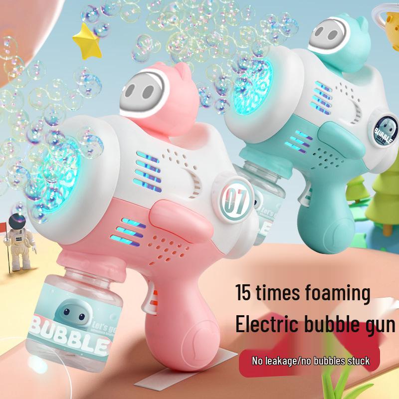 Gatling Bubble Gun: Automatic Electric Handheld Bubble Maker for Kids