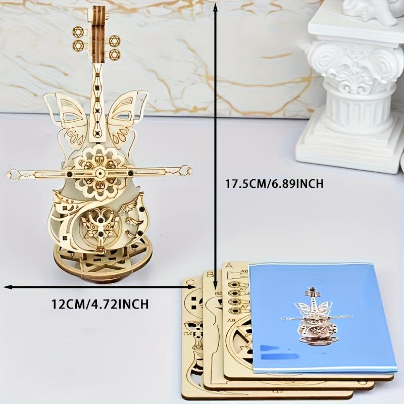 Decorative Logo Cello Model Kit - Handmade Wooden Cello DIY Display Item, No Electricity Required, No Moving Parts
