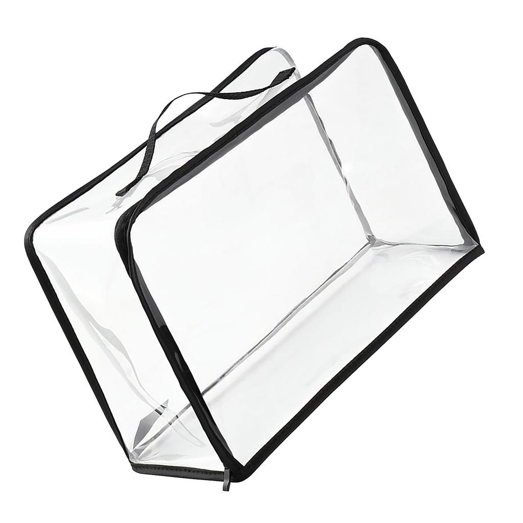 Dust Bag for Handbags PVC Clear Purse Protector Storage Bag Organizer with Zipper and Handle for
