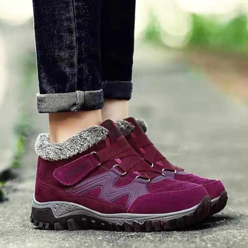 Autumn and Winter Velvet Warm Women Snow Boots Warm Plush Platform Sneakers Ladies Casual Shoes