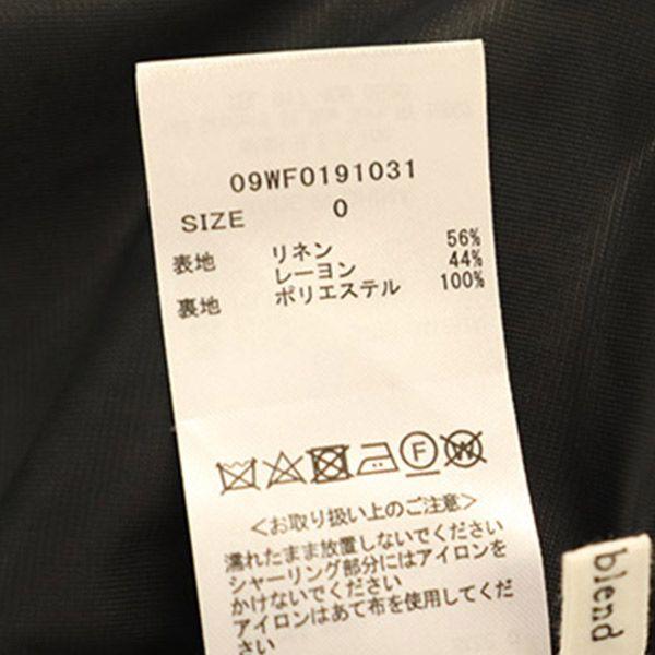 Mila Owen Linen Blend Long Sleeve One Piece Black Women Used