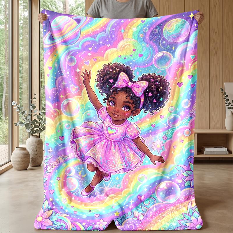 Fantasy Bubble Adventure Theme blanket Lightweight Warm Flannel Blanket Decorative Throw Blanket for Home Decoration