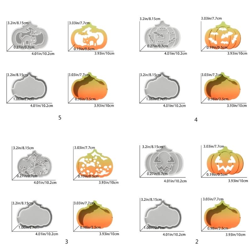 Food Grade Silicone Pumpkin Carving Mold  Hollow Out Craft Set For Halloween Lamp And Home Decoration