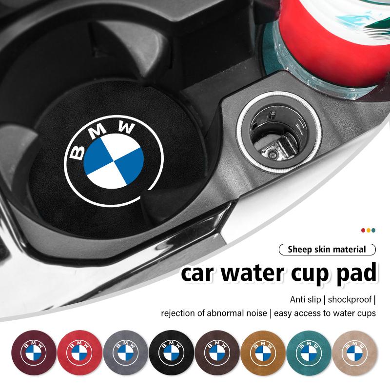 Car Interior Coasters Water Cup Slot Non-Slip Mat Shockproof Pad For BMW X3 X5 M5 M3 E46 E90 E60 F10 E39 F30 E36 G30 E87 E70 RH7