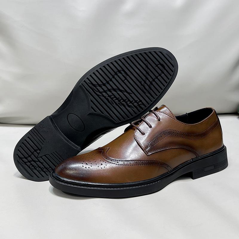 Leather Shoes Men'S Spring New Trend Business Dress Men'S Shoes Pointed British Casual Men'S Shoes 25850-T