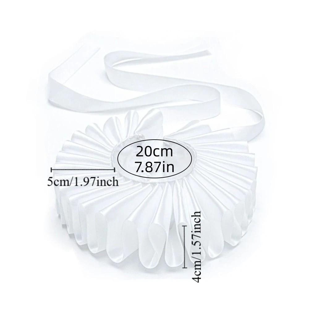 Shakespeare Detachable Neck Ruffled Pet Collar Elegan Chic Cat Collar Vintage Dog Ruff Collar Cosplay