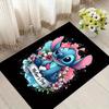 1pc Cute Stitch Pattern Area Rug Soft Flannel Floor Mat for Living Room,Office,Bedroom and Carpet,Sofa Coffee Table Floor Mat