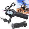 New Throttle Integrated Display with M Button,and Left Side Grips Only for Soleil 01 Electric Dirt Bike,Note: New and Old Throttle Cannot Be Used