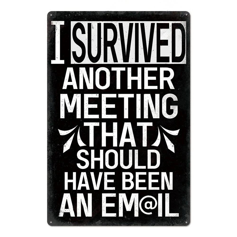 Funny Sarcastic Vintage Metal Posters Tin Signs Decor Retro Plaque Metal Plate Home Wall Art Decor for Bar