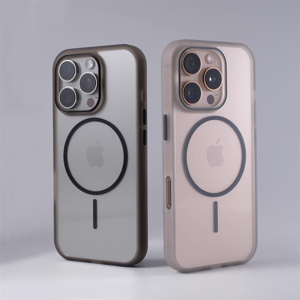 Transparent Shockproof For Magsafe Bumper Case for iPhone 17 Air 16 Pro Max 15 14 13 12 Magnetic Wireless Charging Clear Cover
