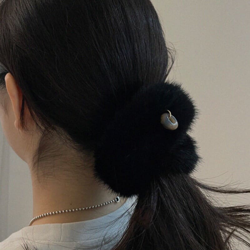 APIOH HOLIDAY ECO FUR SCRUNCHY