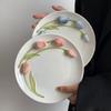 Three Dimensional Ceramic Dessert Plate High Beauty Breakfast Plate Vintage French Ins Dim Sum Cake Plate Household Tableware