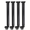 41-62cm 2pcs  Adjustable Table Legs with Locking Casters Suitable for Tables Sofas Dressing Tables and Adjustable Height