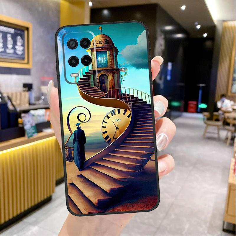 

Salvador Dali Art Case For Oppo A74 A54 A94 A78 A98 A18 A60 A80 A40 A38 A58 A96 A76 A16 A15 A17 A57 A77 A5 Pro OPPO A40 A40m