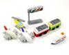 Iwako Vehicle Blister SCERBRI021 Erasers, Designs, 10-Pack, Pack,