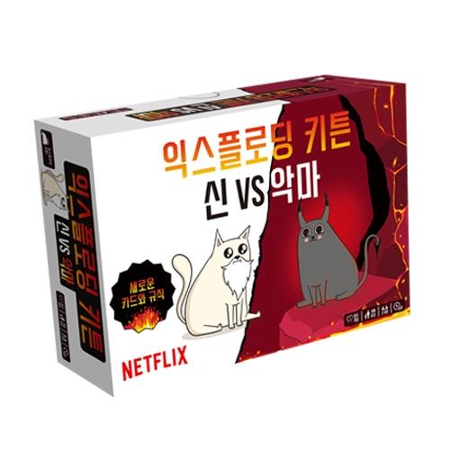 Asmodee Korea Exploding Kittens Gods vs. Ďáblové + Korekční samolepky