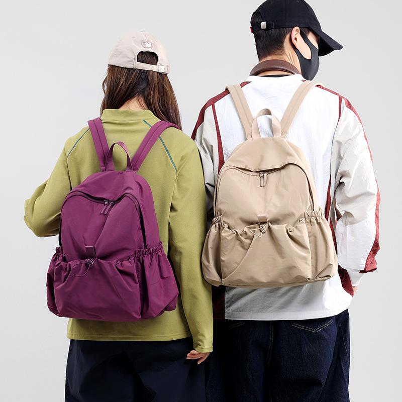 Men Women Backpack Nylon Lightweight Large Capacity Travel Backpack Student Schoolbag