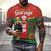Vintage Motorcycle T Shirt For Men 3D Racing Girl Short Sleeve Tops Street Men's Biker T-shirt Oversized Tee Shirt Clothing