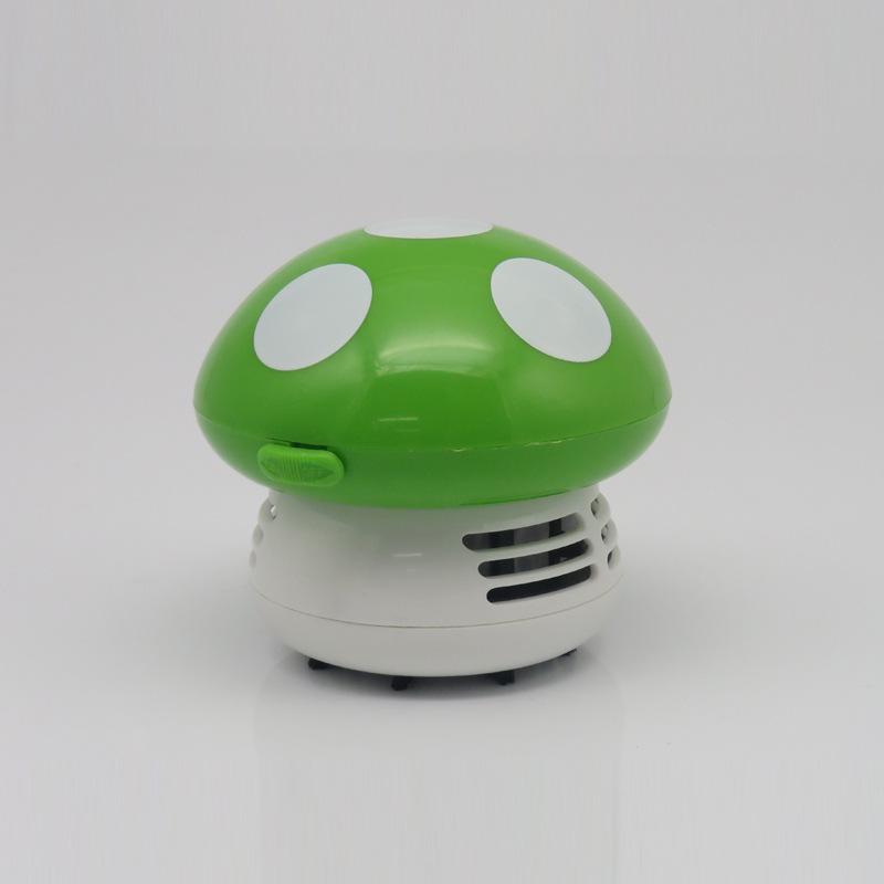 Mini Handheld Cartoon Mushroom Vacuum Cleaner Desktop Decor Biscuit Crumbs Hair Cleaner Gift New