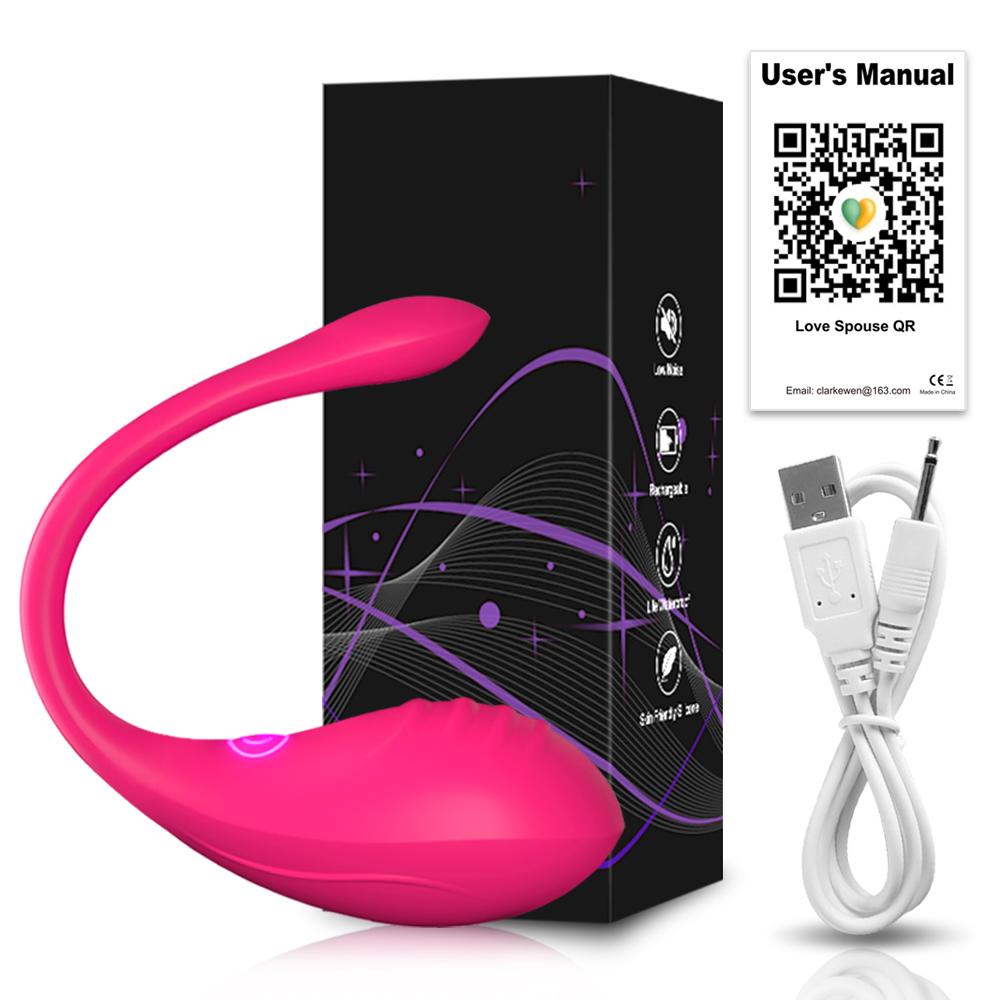 Wireless Bluetooth G Spot Dildo Vibrator for Women App Internet Remote Control Wearable Vibrating Egg Clit Massage Sex Toys for Adults