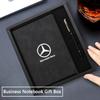 GLC GLB Σετ Δώρου Κουτί με Σημειωματάριο+Στυλό Υπογραφής Προσαρμοσμένο Δώρο Για Mercedes Benz W203 W204 W205 W176 W16 W177 W247 Λογότυπο Αυτοκινήτου Αξεσουάρ