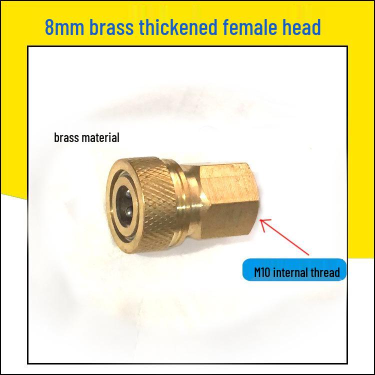 8mm M10*1 Stainless Steel High Pressure Quick Connect Male Coupler for 8mm Female.