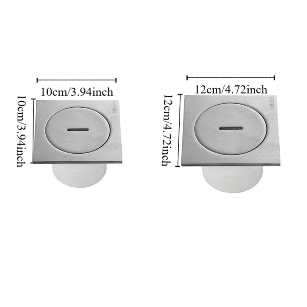 Stainless Steel Floor Drains Anti-odor Bathroom Drainage Square Shower Drain Kitchen