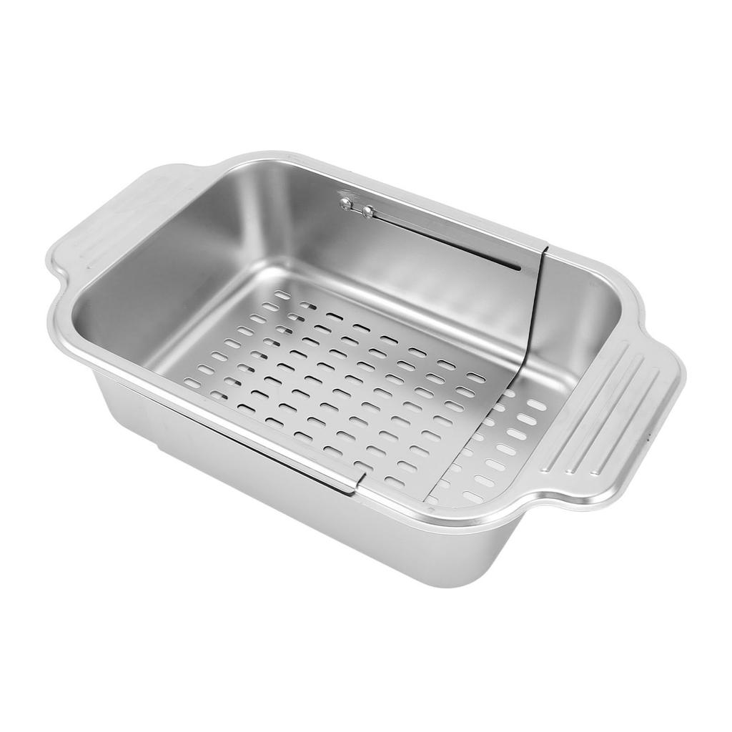 Expandable Dish Drying Rack Stainless Steel Over Sink Dish Drainer Rack Basket Shelf for Kitchen Cou