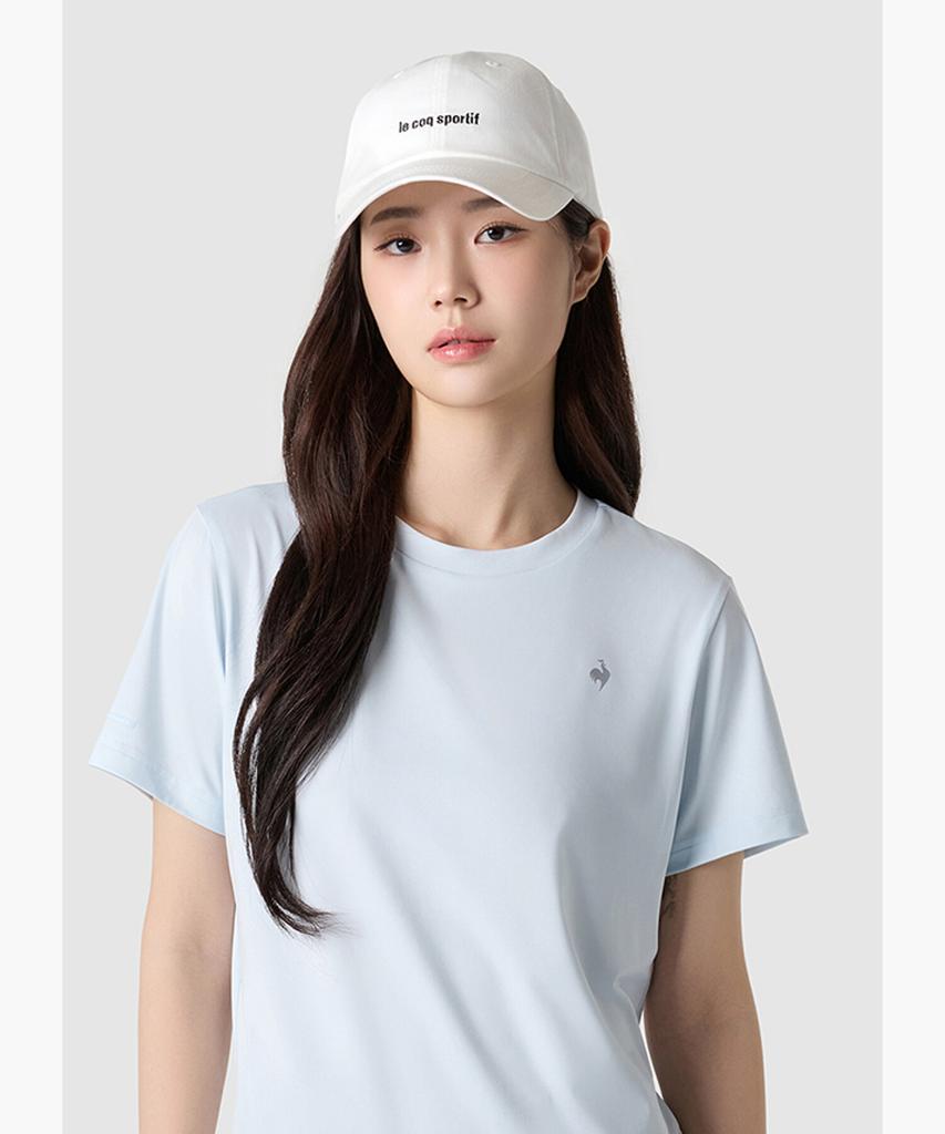 LECOQ Cotton Twill Ball Cap - White Qr123Acp12