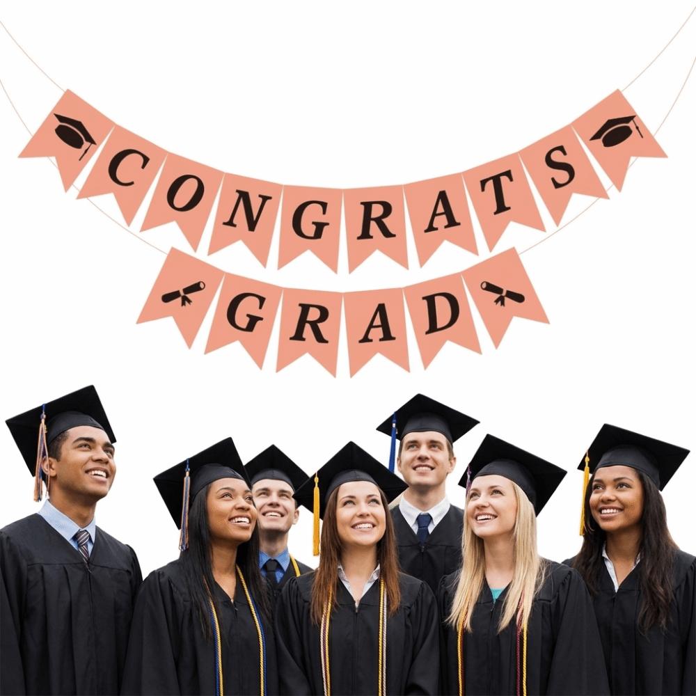 Creative Graduation Party Banner Celebration Paper Pull Flag  School Celebrations