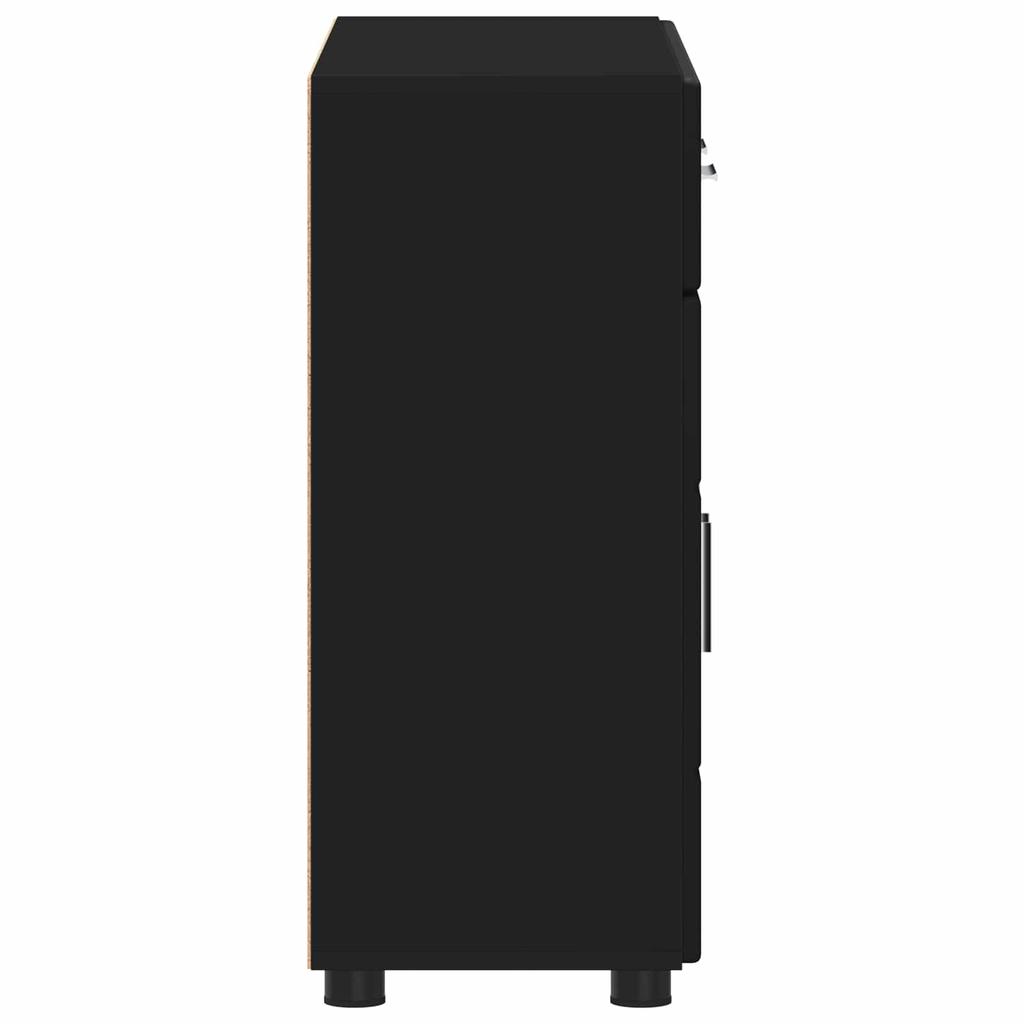 FLORIN Sideboard Black 88.5 x 30.5 x 73 cm Engineered Wood