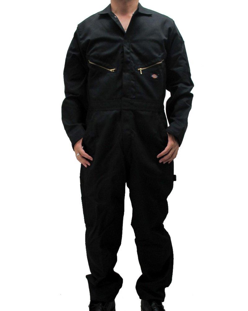 

Dickies 48799 4879 Deluxe Coverall Long Sleeve Size XL Black Jumpsuit, (XL R), [Used] чёрный