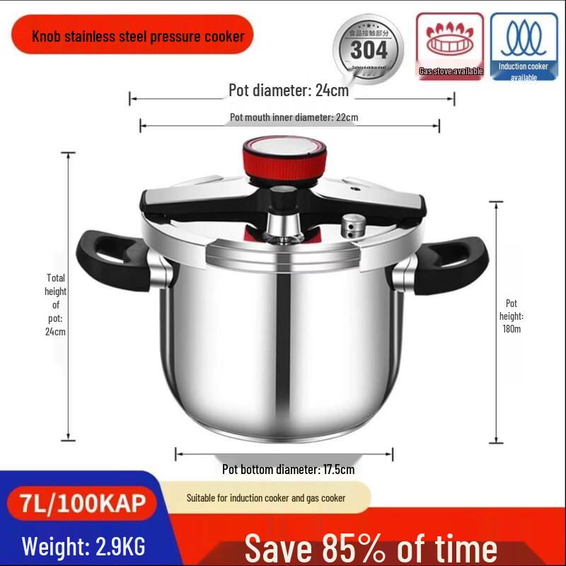 Zhishi 304 Stainless Steel Pressure Cooker