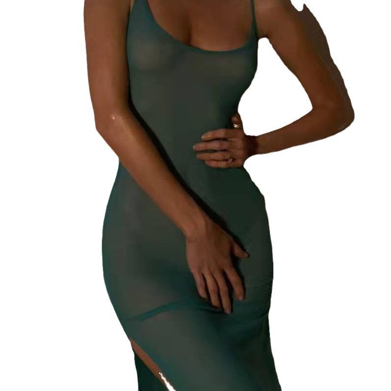 Rochie de vară sexy cu decolteu în V, fără mâneci, cu bretele, pentru femei