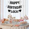 24-Pcs ‘Happy Birthday Loca’ Banner Set, Glitter Party Banners, Vampire Birthday Party Decorations, Suitable for Birthday and Party Decorations