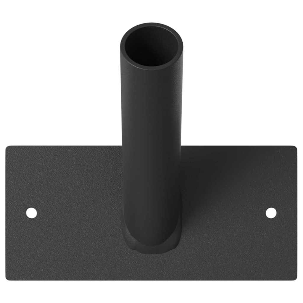 Flagpole Holder Black 13 X 6 X 0.2 Cm Steel