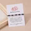 7 Knots Red Black String Bracelets For Women Men Lucky Amulet Heart Handmade Rope Bracelets Friendship Couple Wristband Jewelry