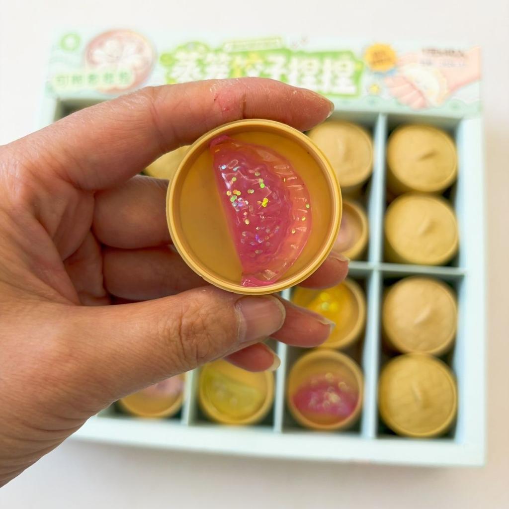1-5Pcs Crystal Dumpling Cartoon Cute Mini Steamed Dumpling-Shaped Stress Relief Squishy Fun Toy For Parent-Child Gift