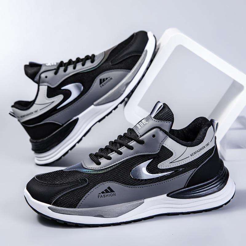 Men's shoes 2025 new men's trend versatile mesh casual shoes running shoes youth trend shoes light sports shoes men
