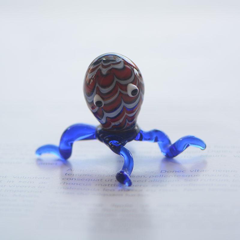 Handcrafted Glass Cartoon Animal Ornaments - Crab & Turtle Decor