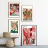Cartoon Anime Multicolored Abstract Wall Art Canvas Painting Sunset Picture Ice Cream Posters and Print Kids Room Interior Decor No Frame