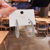 Silver Needle Personality Temperament Earrings European and American Trend Sense Exaggerated Earrings Design Earrings New Fashion Muse Fan Earrings