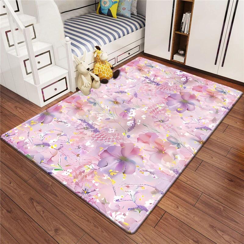 Dreamy Blending Large Room Carpet Non Slip Soft Cartoon Kids Bedroom Living Room Floor Mat Home Decor Children's Play Carpet